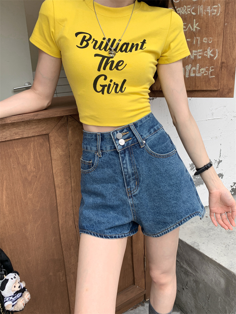 Shorts in denim blu da donna,  - Shorts Denim Frayed recensione e prezzo